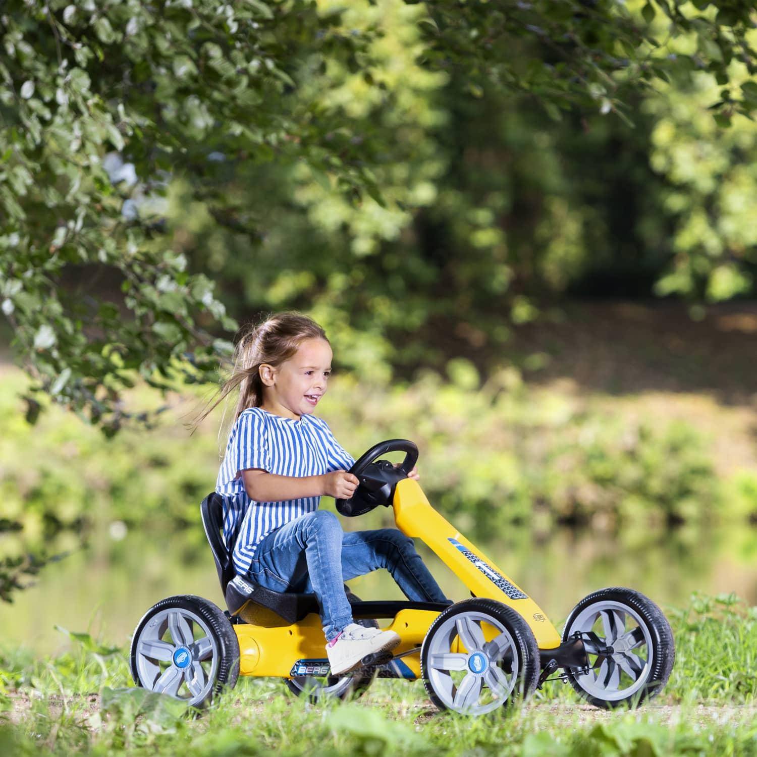 Berg Kart à pédale 2 Places - Siège Passager Amovible - pour Enfants et